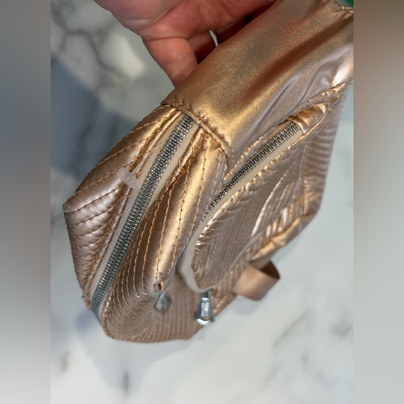 Aimee Kestenberg Metallic Gold Cosmetic Bag Set - Picture 5 of 10